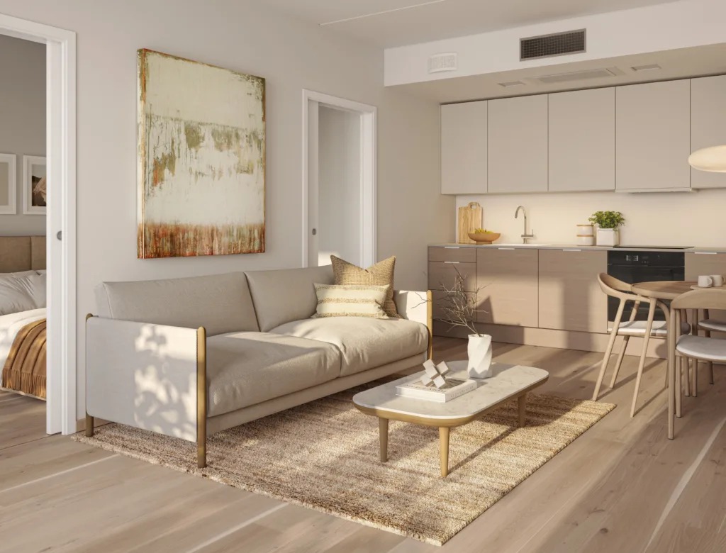 Mariakvartalet Interior Vinkel 04 J504 Stue