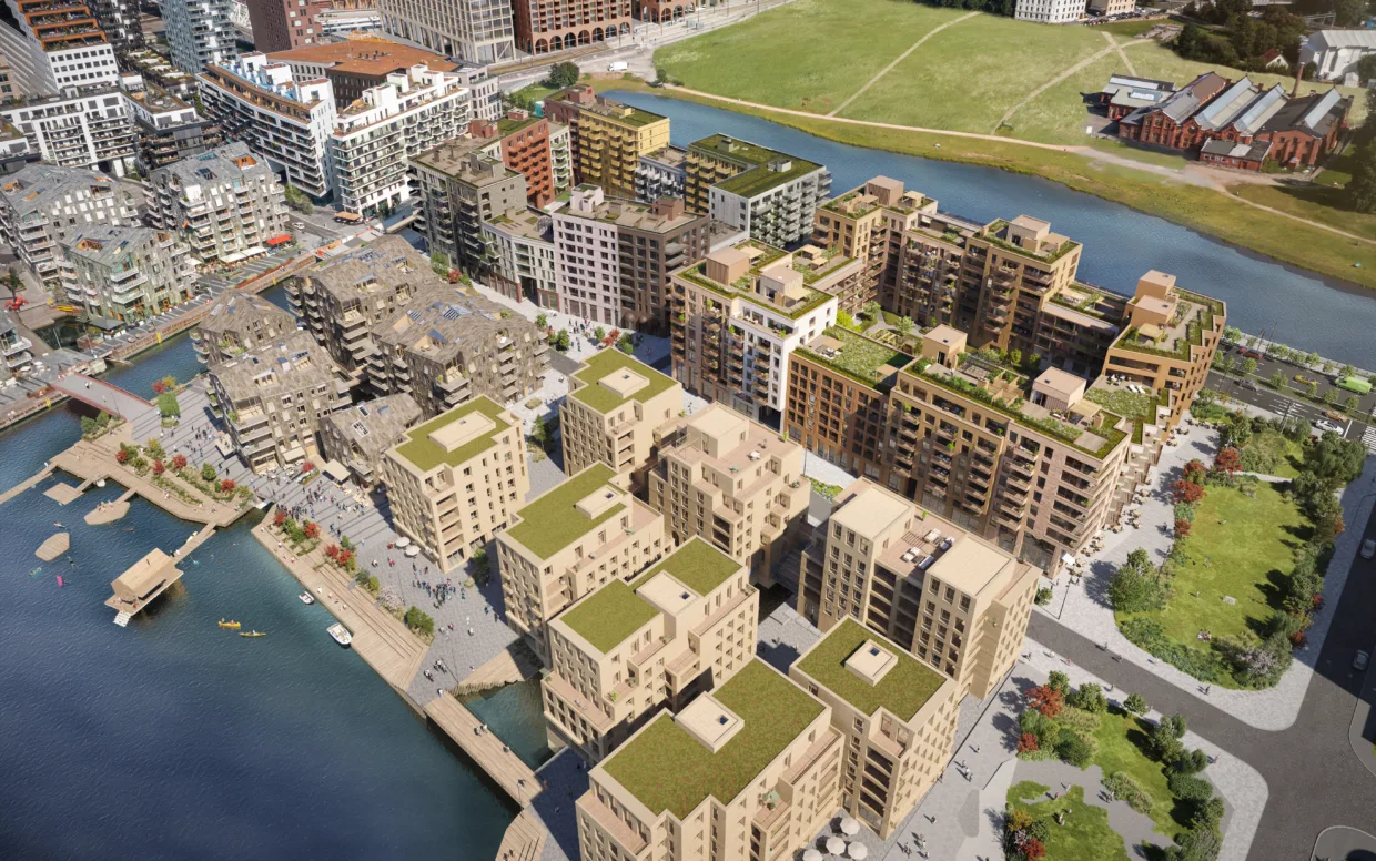 Mariakvartalet i Bjorvika ved Oslofjorden